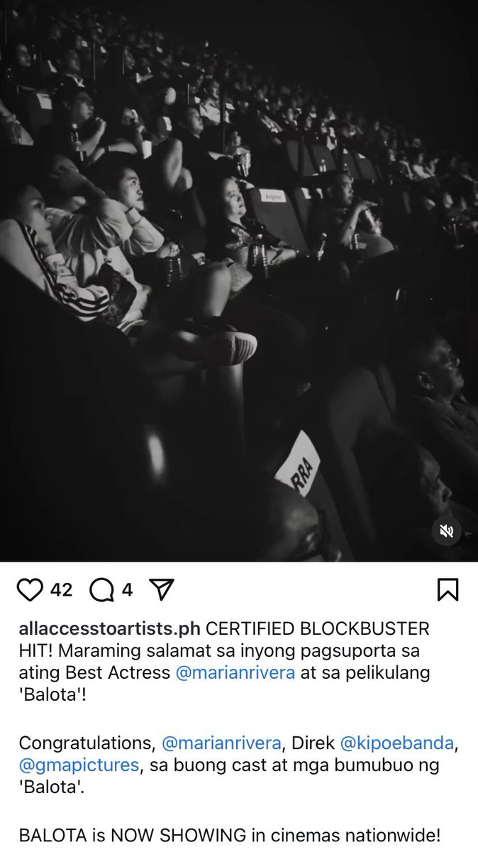 liezl_samera's tweet photo. Yang daing nyo sa GMA binibigyan nyo pa ng rason ang mga bashers/alts/inggitera para lalong lumakas loob nila na mag fabricate ng KASINUNGALINGAN ano yan mga private detective na magmamanman sa lahat ng sinehan at lahat ng oras ng screenings ng BALOTA! #KALOKOHAN"
Marian Rivera https://t.co/vEaz2uy38d