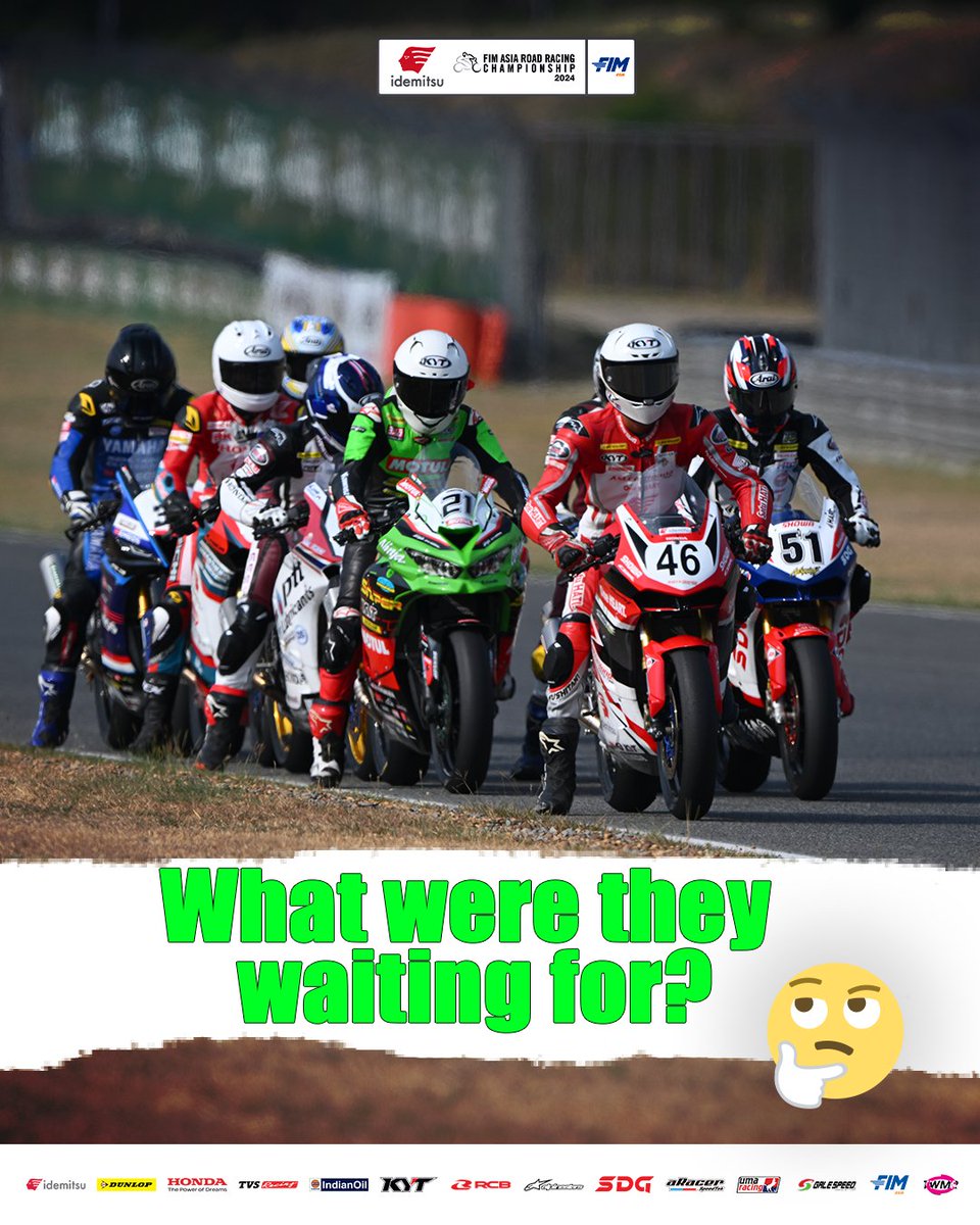 asiangp's tweet photo. #UnseenPhoto Hmmmm .... What were they waiting for? 🤔🧐

#ARRC #AsiaPower #FIMAsia https://t.co/sFvqRQdm1I