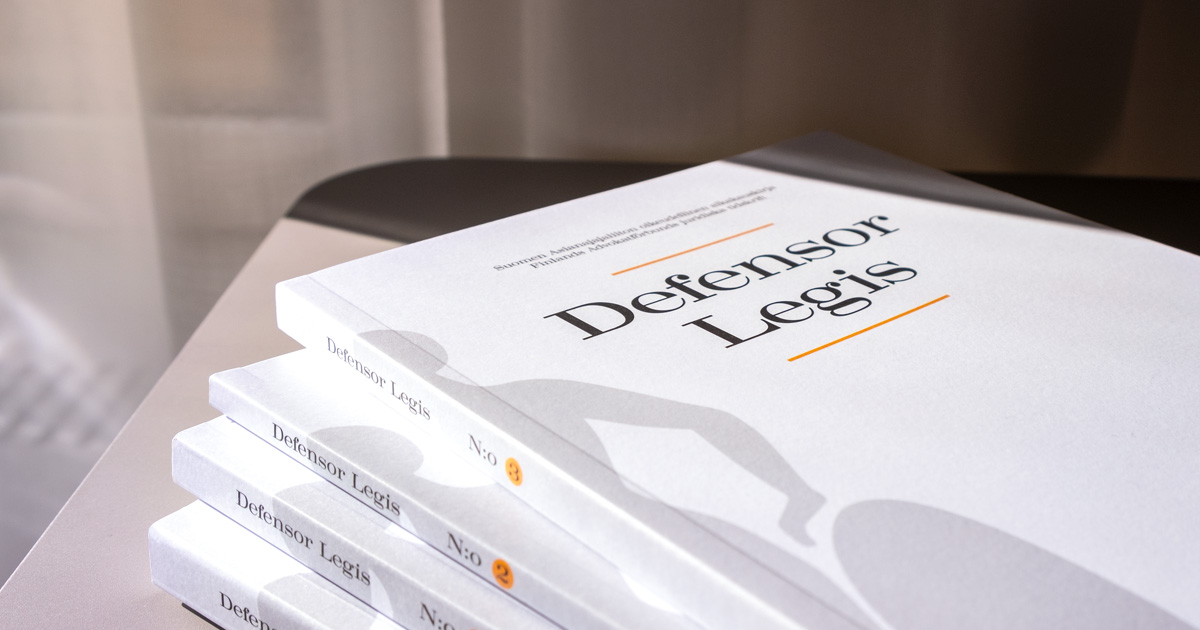 ✍️@‌EditaLakitieto: Lue Defensor Legisin numerossa 3/2024 <a href="/PauliKataja/">Pauli Kataja</a>, Syytesidonnaisuus ja rikosvastuun subjektiiviset edellytykset. Lue edilex.fi/defensor_legis…  (vain tilaajille) #Deffari #Asianajajat