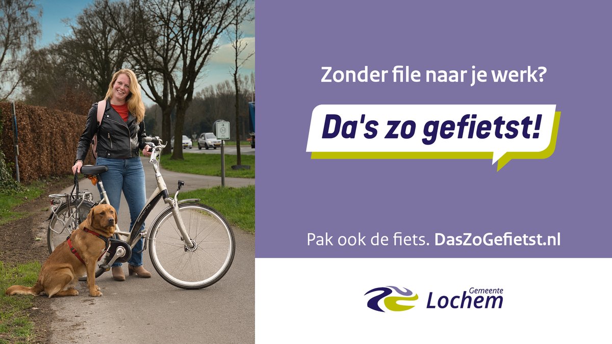Het is deze weken genieten op de fiets met al die gekleurde bladeren aan de bomen! 🍂🍁 Pak dus eens wat vaker de fiets. Ook naar je werk! Da's zo gefietst! 🚲