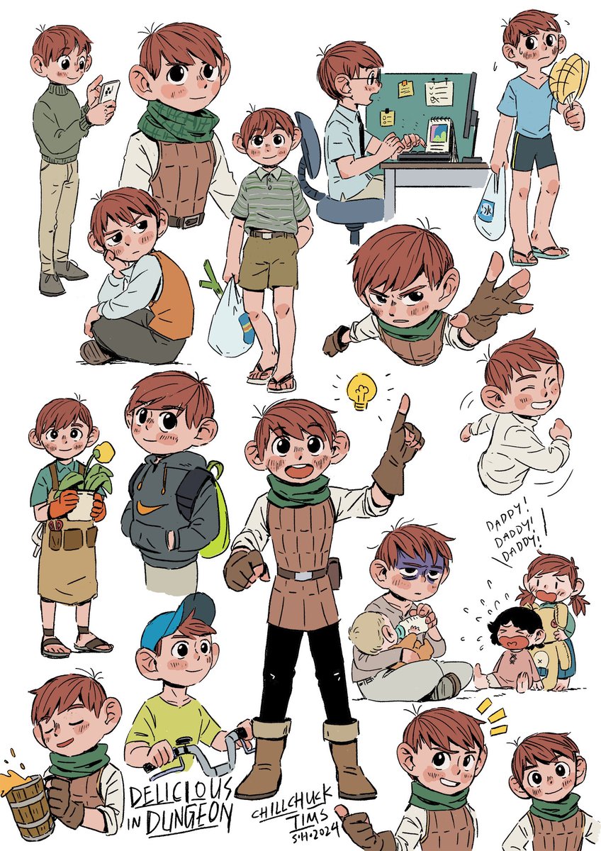 Shuangshuanghao's tweet photo. Chillchuck (*´ω｀)o #DeliciousinDungeon https://t.co/hkdh7G5Sak
