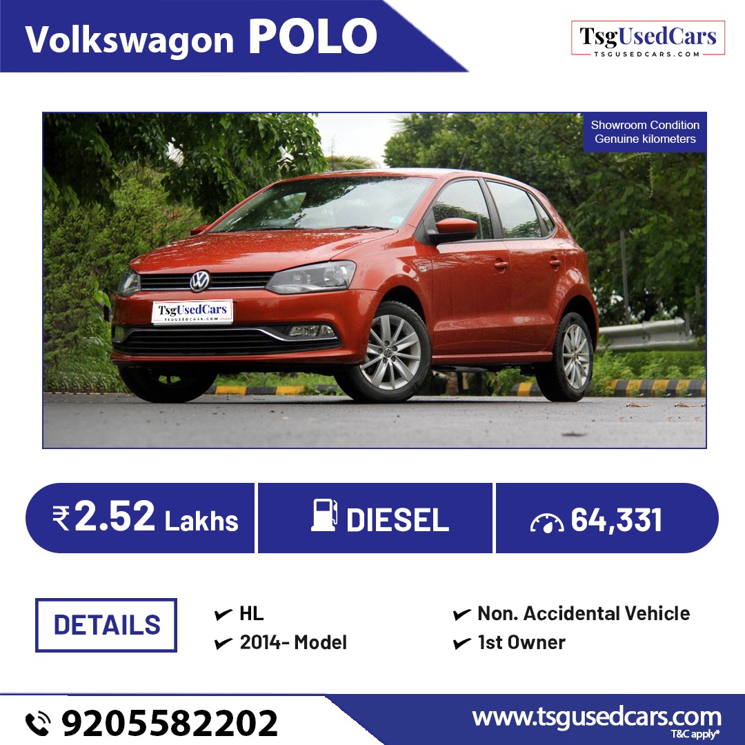 TsgUsedCars's tweet image. DRIVE HOME A GEM!

VW Polo available at ₹2.52 lakh!

- #Powerfulengine
- #Comfortableride
- #Advancedsafetyfeatures
- #Lowmaintenancecosts

Contact TSG Used Cars: +91-9205582202, 09311953658 or click  tapthe.link/TSGUsedCars

#TSGUsedCars #VWPolo #UsedCarDeal #Affordable
