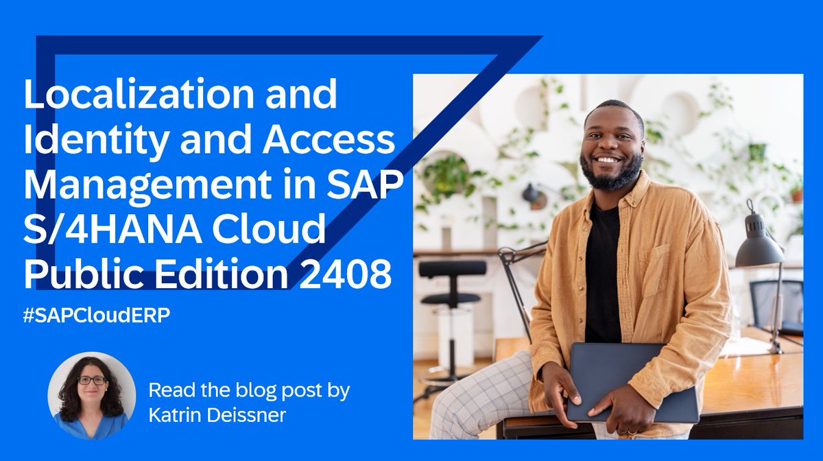 Ulrich Hauke (@haukeulrich) on Twitter photo π The latest SAP S/4HANA Cloud Public Edition 2408 release brings powerful new features for both global business operations and identity management.
β‘οΈ Read more in Katrin Deissner's blog post: imsap.co/6018qZ8ko
<a href="/SAPCloudERP/">SAP Cloud ERP</a> #IAM π The latest SAP S/4HANA Cloud Public Edition 2408 release brings powerful new features for both global business operations and identity management.
β‘οΈ Read more in Katrin Deissner's blog post: imsap.co/6018qZ8ko
<a href="/SAPCloudERP/">SAP Cloud ERP</a> #IAM
