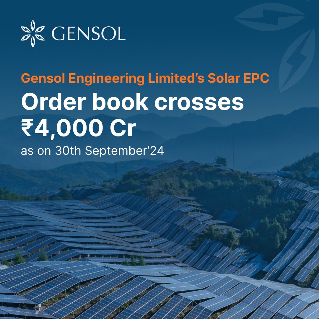 Gensol Engineering Limited tweet media