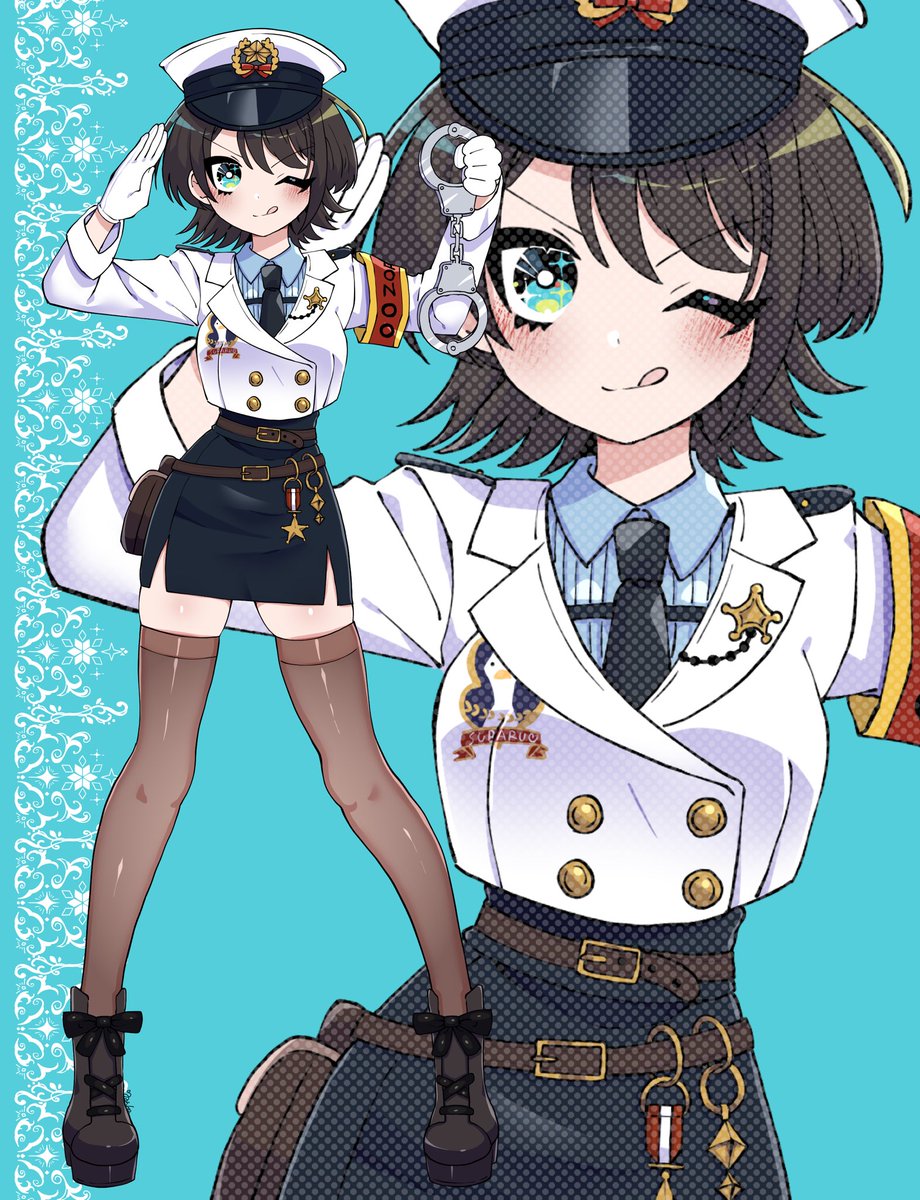 大空スバルちゃん新衣装🚓🪿 #プロテインザスバル #hololive #hololive_art