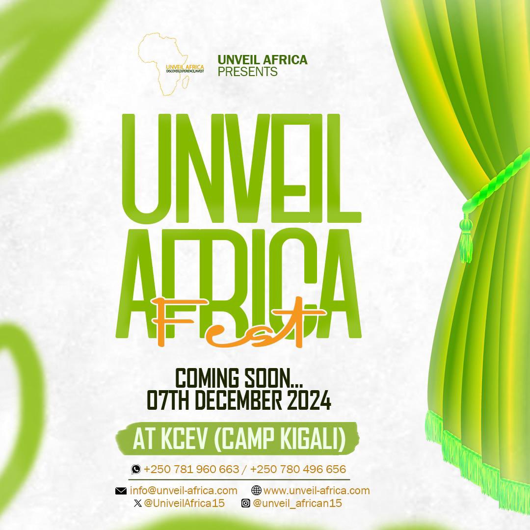 kanisekere's tweet image. Update : Hari Amakuru mfite ko Hari Event izaba Taliki 7/12 .

Wowe urumva izaba igamije iki ukurikije Title yayo ? 

Ese Kuri wowe iyo ugiye guhitamo Event uzitabira ugendera kuki ? 

Stay Tuned for more upcoming info. 

U Rwanda ruzira Umwaga . ✅

#Africafest