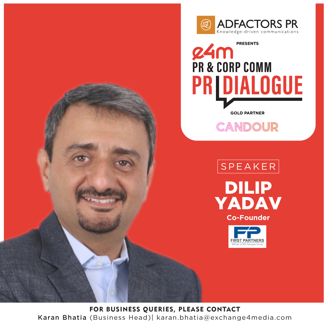 Welcoming our esteemed Speaker Mr. <a href="/dilipyadav1000/">Dilip Yadav</a> from <a href="/FirstPartners_/">First Partners</a> for the 2nd Edition of e4m PR Dialogue “The Great Debate Series” 2024! 

<a href="/anuragbatrayo/">Anurag Batra</a> | <a href="/nawalahuja/">Nawal Ahuja</a> | <a href="/karanbhatias/">Karan Bhatia</a> 

#e4m #e4mPRDialogue #e4mTheGreatDebateSeries #e4mevents