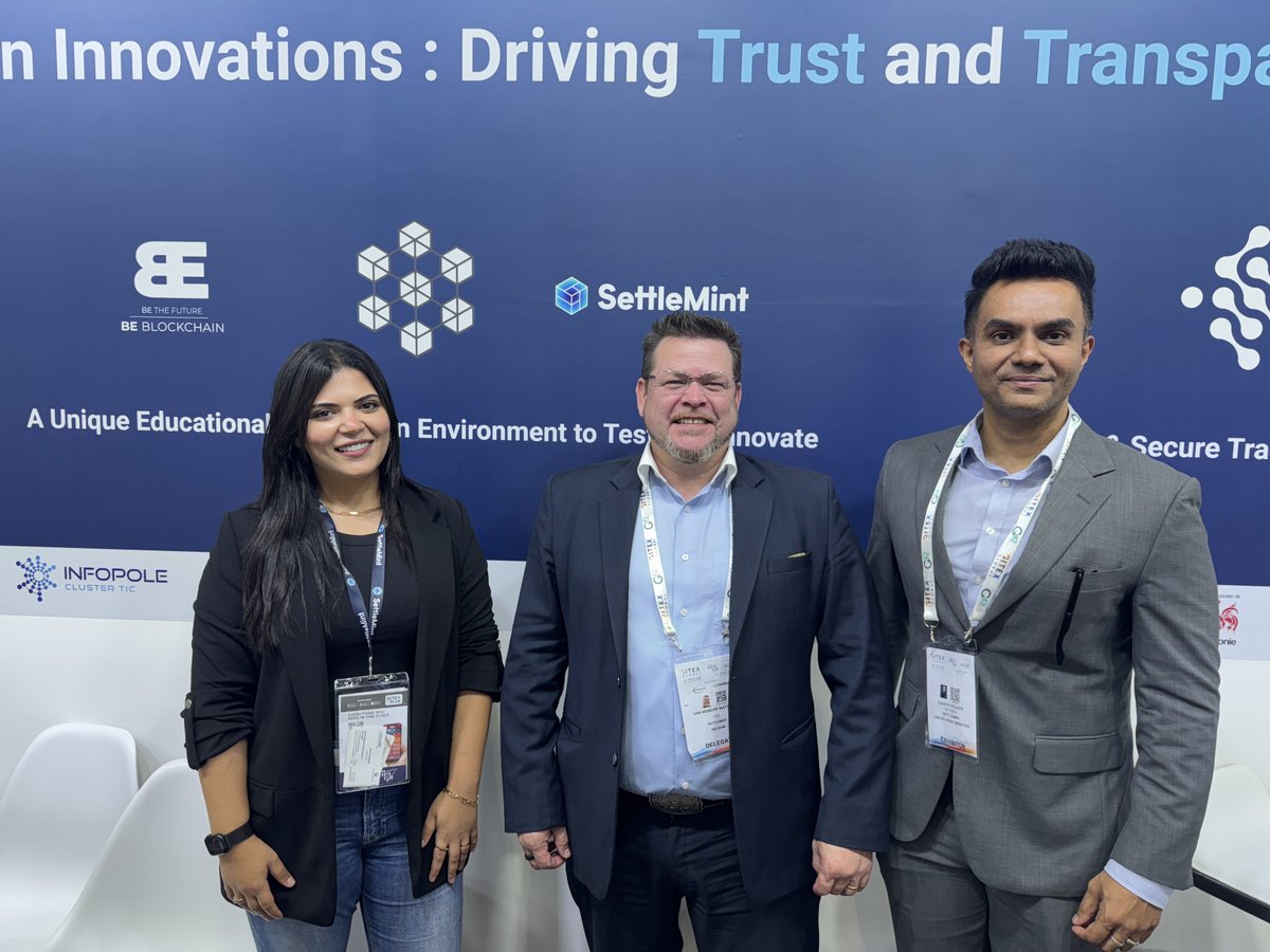 SettleMintCom's tweet image. 🚀 Last day at #GITEXGlobal! Stop by Hall 1, Booth B40 to discover how SettleMint’s Blockchain Transformation platform can help your business be future-ready. Let’s talk digital transformation!

#BlockchainTransformation #DigitalTransformation #Innovation #FutureReady