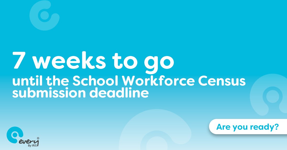 weareevery's tweet image. Polite reminder there’s seven weeks to go until #SchoolWorkforceCensus submission day. ⏳

Using #EveryHR to help with the task? Our team is here to support you!

Contact your Account Manager or use Live Chat within the system to make #CensusDay as smooth as possible. 📩