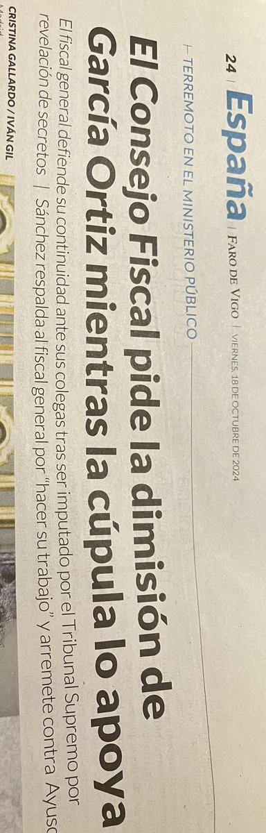 Codias7's tweet photo. @Farodevigo Un poquito de profesionalidad y rigor. NO está IMPUTADO. https://t.co/94mHnyOPoa