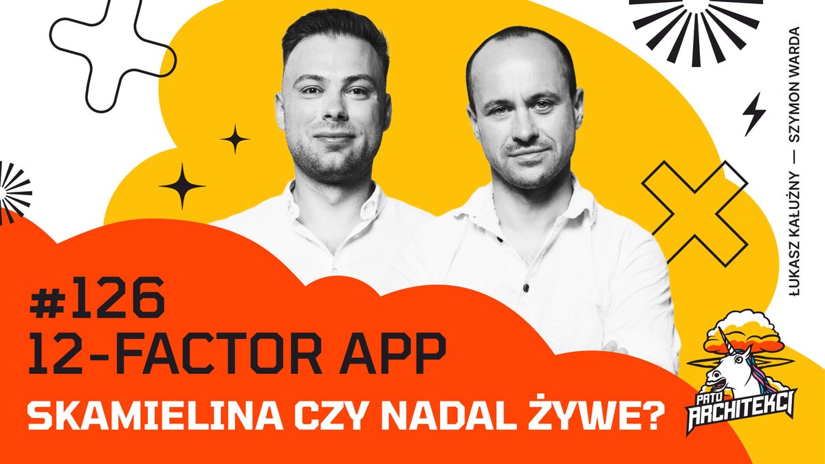 🧵 Czy "12-factor app" to dinozaur IT, czy wciąż żywy koncept? W 126. odcinku Patoarchitektów <a href="/kaluzaaa/">Łukasz Kałużny</a> i <a href="/maklipsa/">Szymon Warda</a> odkopują ten artefakt z 2011 roku! Sprawdźmy, czy te zasady przetrwały w erze mikroserwisów i konteneryzacji. #PatoArchitekci #12FactorApp