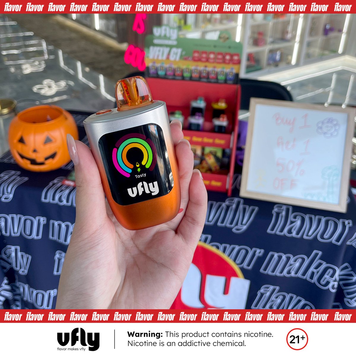 Vflyvape's tweet photo. Big thanks to our awesome Vfly fam in Houston! 🥰Our special flash sale is on now—grab your Vfly C1 with a sweet discount and score some surprise gifts! 🎁 Follow @vflyvapeofficial for more fun and updates. Don’t miss out! 💨✨
❗You must be 21+
#vfly #vflyc1 #vflyflavors https://t.co/zi779BkLuK