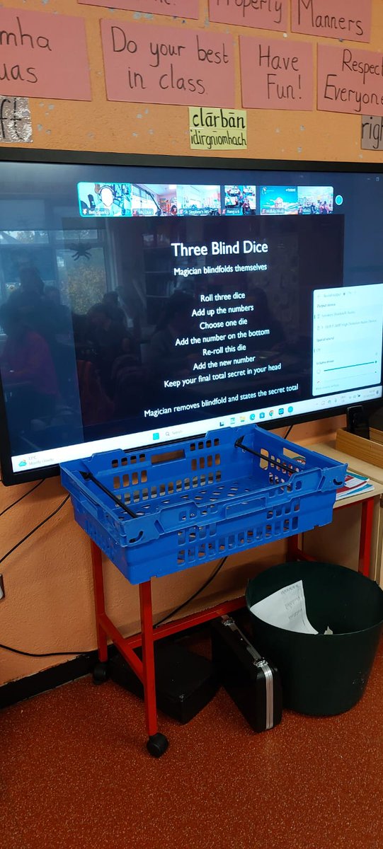 TogherGirls's tweet photo. All eyes on the screen for #MagicalMaths.🙂
Tuesday at 10 a.m. during @mathsweek Ms.Quinn's 5th @TogherGirls put down their pens and explored the role of Maths in magic.#IUseMaths. @PDSTSciences @OidePrimarySTEM @cork_cesc #togher https://t.co/0CJtV57LNm