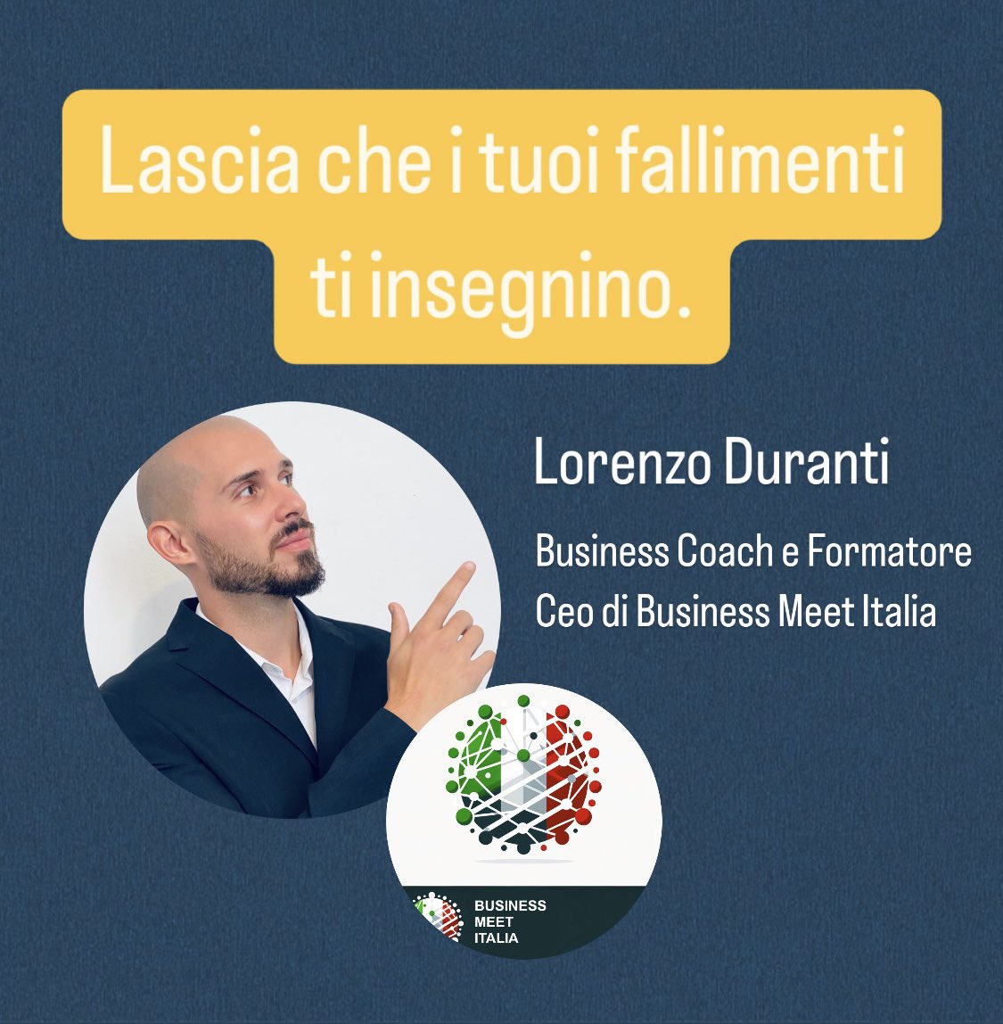 Lascia che i tuoi fallimenti ti insegnino. #mindset #impresa #crescitapersonale