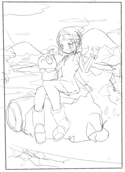ラフのまま進まなかった絵供養 