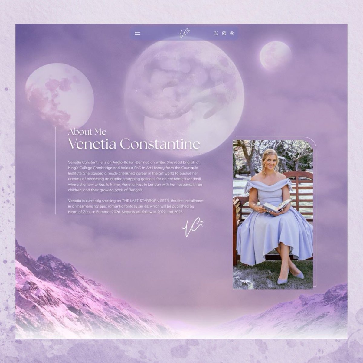 Sparkly new Author Website 💜✨
Sign up for my newsletter, launching next month! Link in Bio 🫶🏼