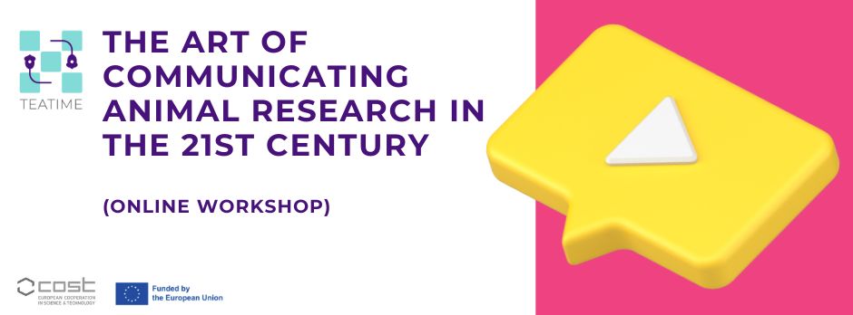 MasaCater's tweet image. Within @COST_TEATIME I'll be organizing an online #workshop "The Art of #Communicating #animalresearch in the 21st Century". The focus will be on developing essential communication skills for scientists, helping bridge the gap between complex research and public understanding.