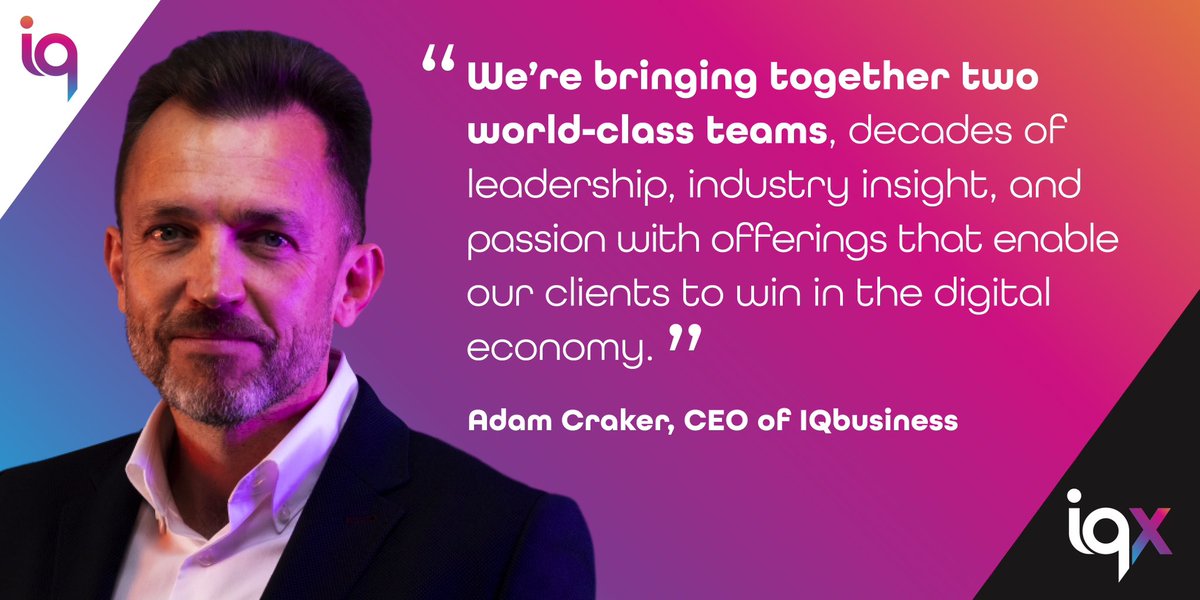 It’s about more than just business. Bringing IQbusiness and +Onex together is a significant milestone for both business to grow people, business, and Africa as one. 

Find out more: iqbusiness.net
 
#GrowAsOne #YourGoTo #NewEra #iqx #iqbusiness
 
<a href="/crakeras/">Adam Craker</a>