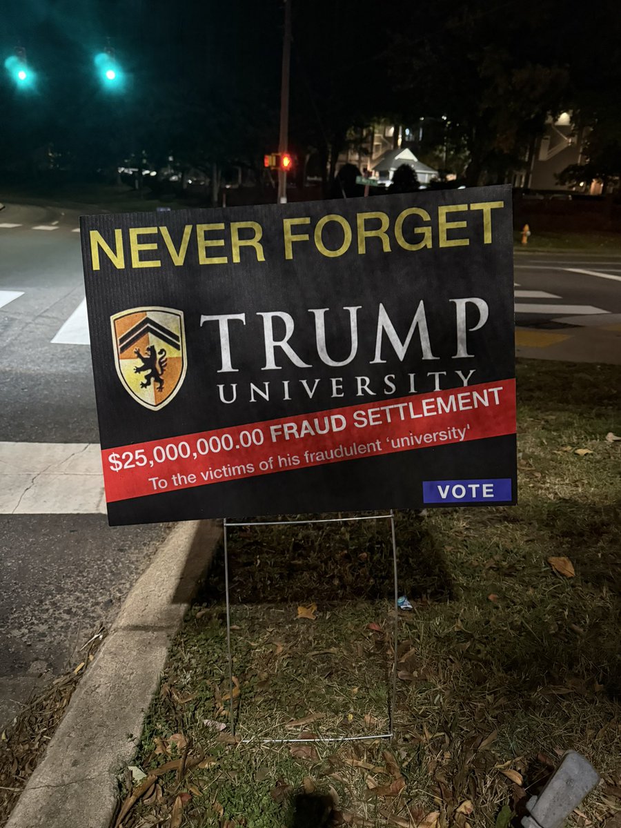 harryjsisson's tweet image. Just saw this sign in Raleigh, North Carolina. This state is going blue! The people are fed up with Trump and his insanity!