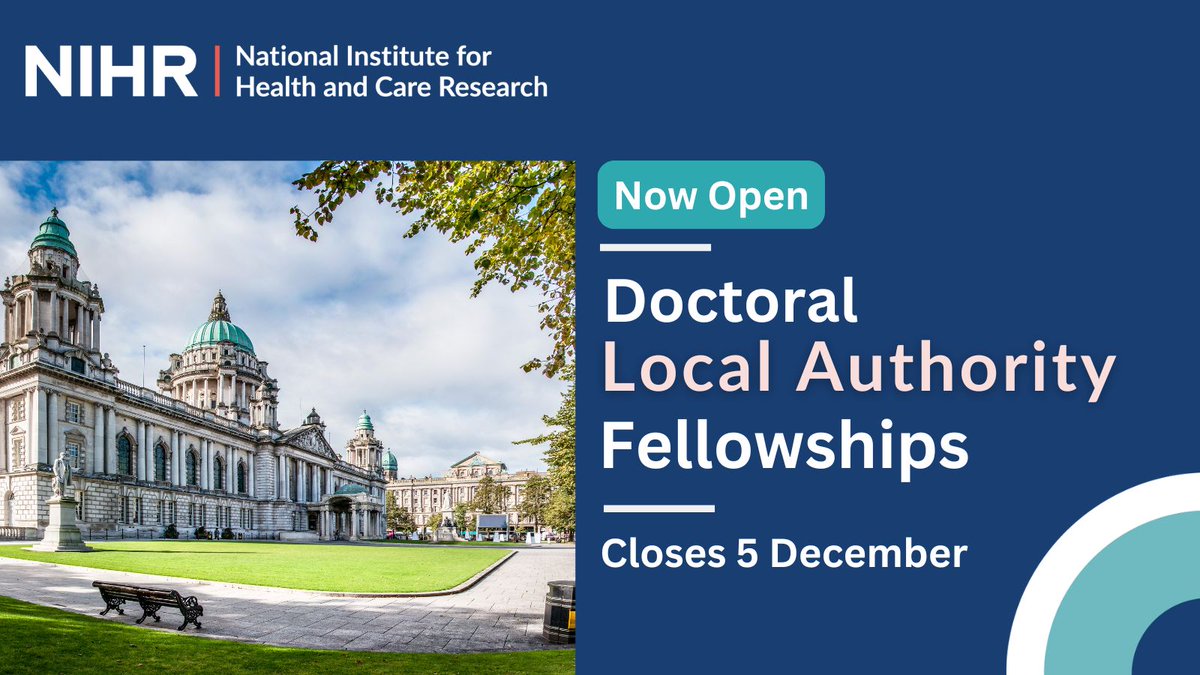 Exciting opportunity!

Are you passionate about driving change in public health or social care?  The NIHR Doctoral Local Authority Fellowships is now open for applications. Fully funded PhD for professionals within an English local authority setting! Enhance your career while