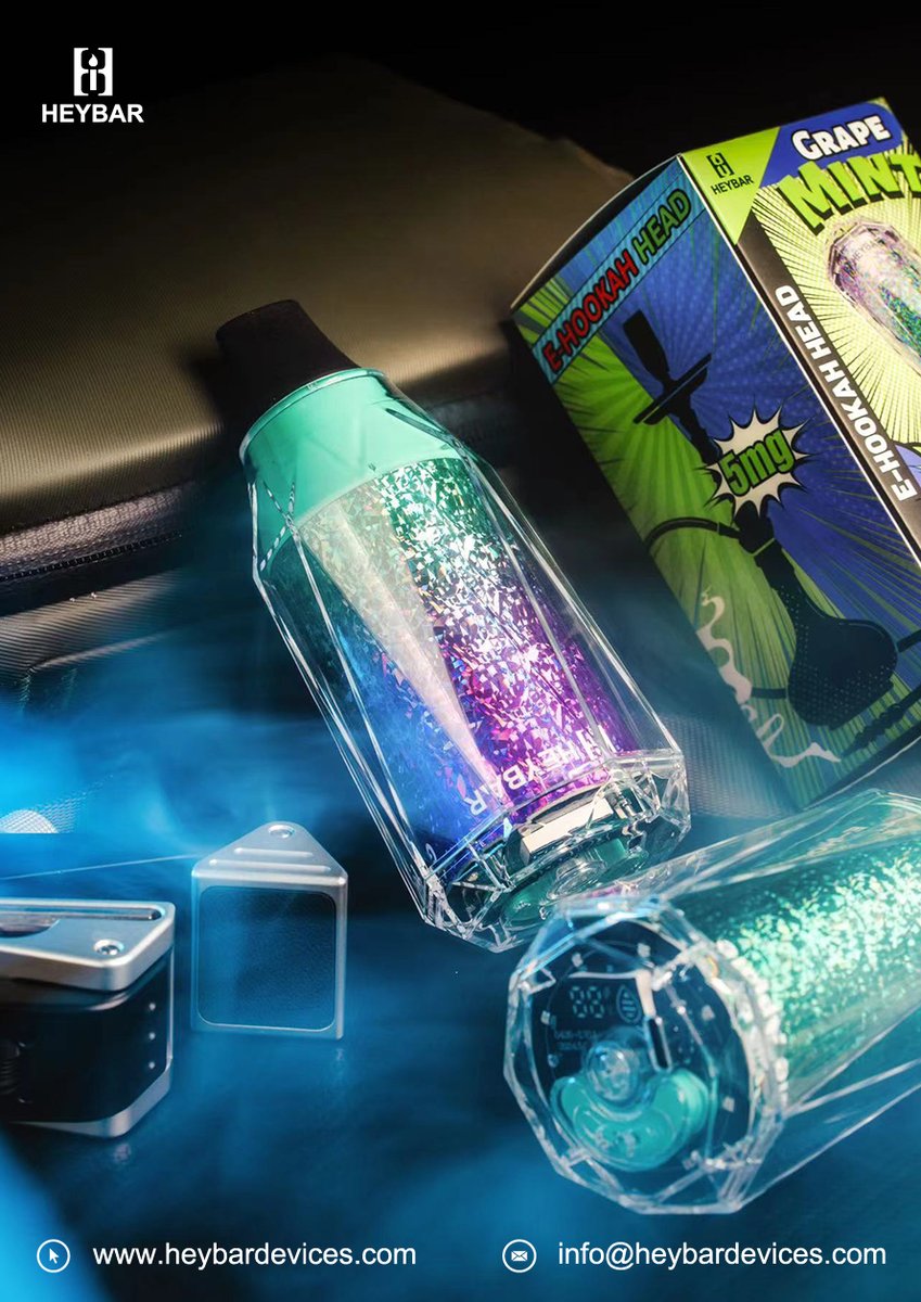HeybarVape's tweet image. 💦📷 As more lounges move away from charcoal, electronic hookah devices are quickly becoming the top pick for hookah enthusiasts. 📷 Versatile compatibility  📷 Wholesale deals starting at just $5! 📷 Contact us at info@heybardevices.com.
