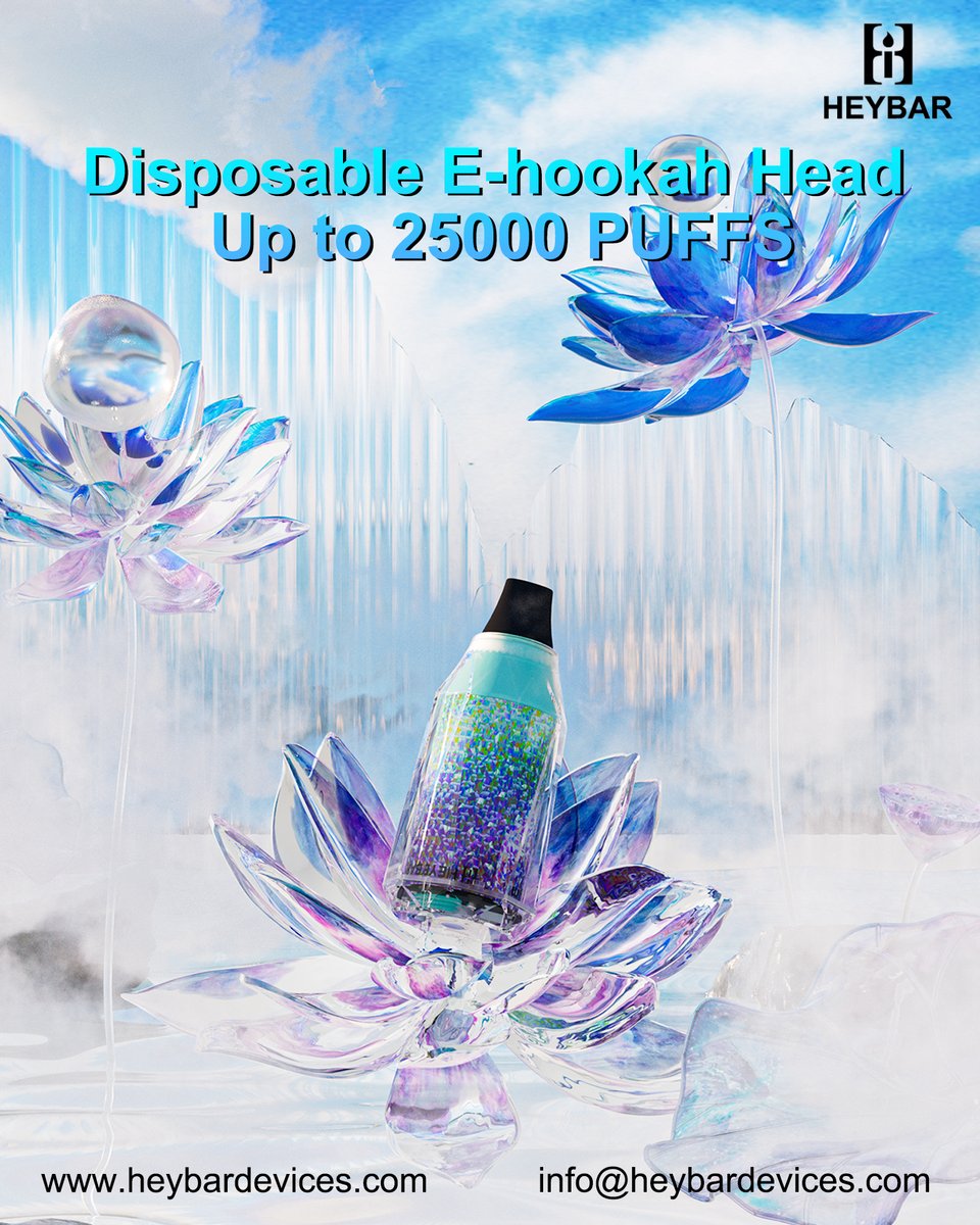 HeybarVape's tweet image. 🔥 As venues move away from charcoal, the Heybar E-Hookah Head offers a safe, charcoal-free solution, combining e-cigarette and hookah functionality for smooth, rich clouds. 📷 For bulk orders or inquiries, contact us at info@heybardevices.com. #Heybar #25kPuffs #WholesaleVape