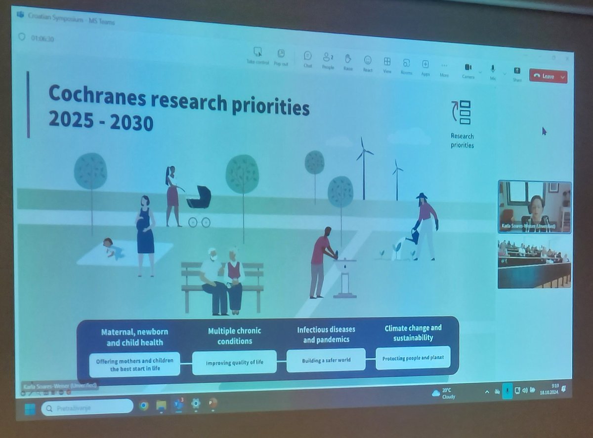 Sandra Nakic Rados (@nakicrados) on Twitter photo I am pleased to see that #MaternalHealth and #ChildHealth is one of the key reaserch priorities presented by the head of the <a href="/cochranecollab/">Cochrane</a> Dr. Karla Soares Weiser, at the 16th Croatian Cochrane Symposium organised by Dr Irena Zakarija-Grković in beautiful Split. I am pleased to see that #MaternalHealth and #ChildHealth is one of the key reaserch priorities presented by the head of the <a href="/cochranecollab/">Cochrane</a> Dr. Karla Soares Weiser, at the 16th Croatian Cochrane Symposium organised by Dr Irena Zakarija-Grković in beautiful Split.