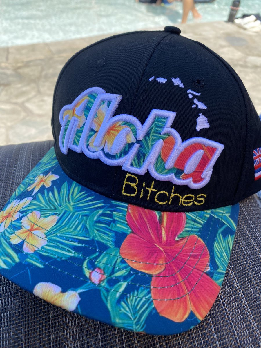 My husband wanted a very specific hat that we (obviously) could not find at a shop but I always travel with an embroidery kit so… BOOM. 

Wife of the year (or at least the week).