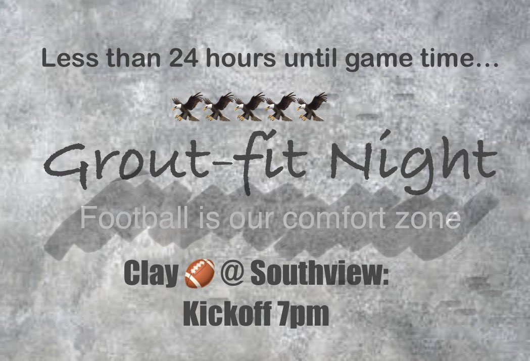 See you at the game….<a href="/CHS_EaglesFB/">Clay Eagles Football</a> <a href="/EagleManiacs/">CHS Eagle Maniacs</a> <a href="/clayathletics/">Clay Athletic Dept.</a> <a href="/ClayHSEagles/">Clay High School</a>