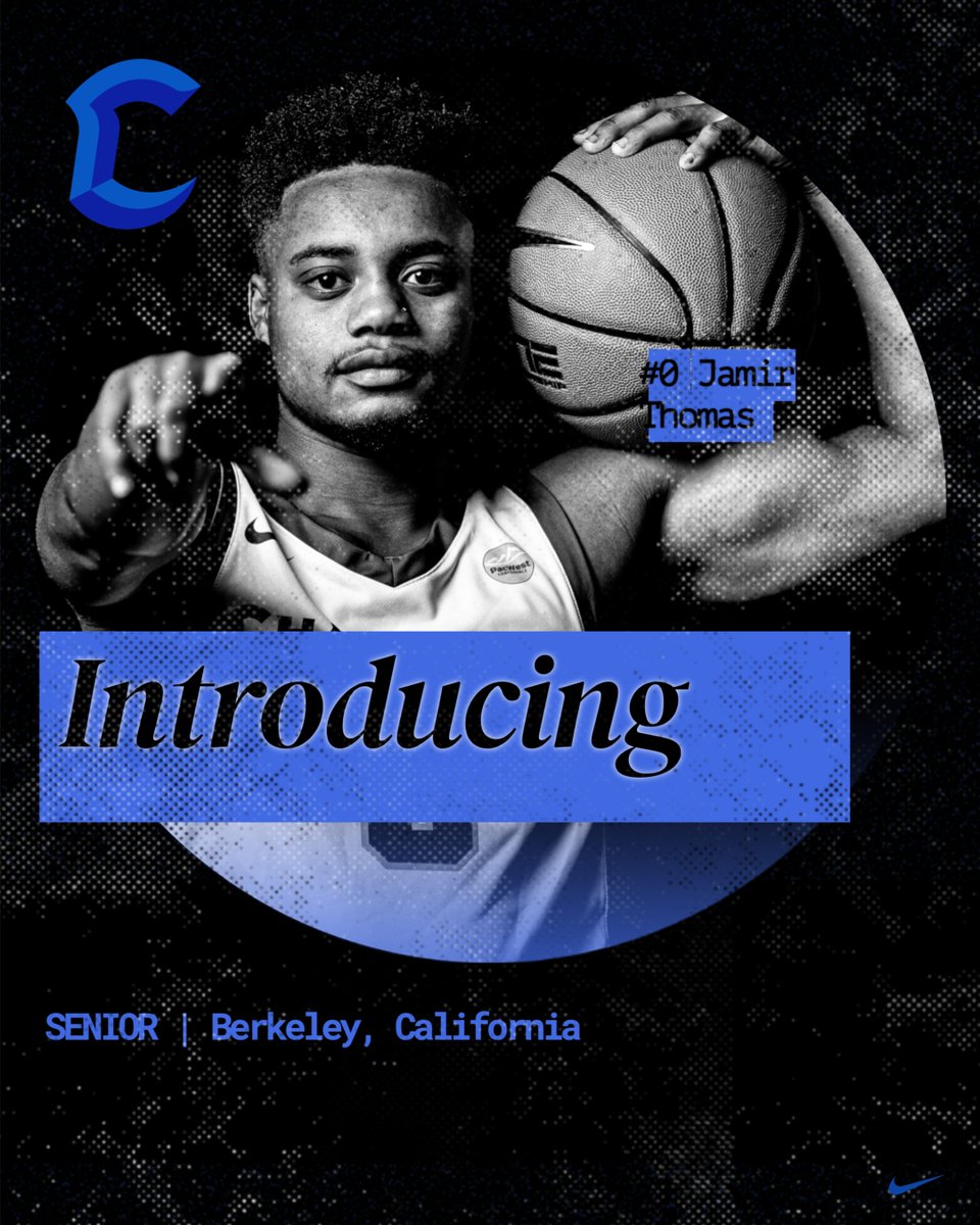With the season just weeks away, its time to introduce our '24-'25 team.  Starting with #0 Jamir Thomas. Jamir is a senior from Berkeley and comes to us from City College of SF.