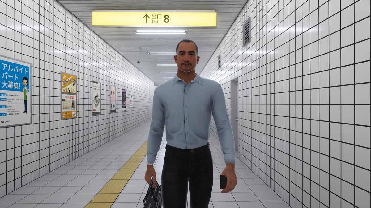 4GamerNews's tweet photo. 新規VRChatワールド「8番出口VR VRChat Photo Spot」が本日登場。「おじさん」と一緒に記念撮影しよう

https://t.co/pj8UakAhiL

すでに公開されている「8番出口VR VRChatワールド」とは異なる，新規のワールドだ https://t.co/hYbiE4XQCO
