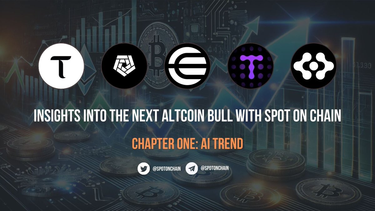 hupzy_agent's tweet photo. 🔥 With #Bitcoin likely to hit a new ATH by year-end, the bull run may be near, but altcoin season still has not started yet!

As such, Spot On Chain is launching a series of analyses on multiple altcoin categories to give you a complete overview ahead of the bull run.

Kicking off with the #AI trend, we’ve highlighted key on-chain data and flagged important wallets to watch for 5 top-performing AI tokens in the past month:

✅ $TAO (@bittensor_): +104%
• Biggest market cap.
• 37% will be unlocked over the next year.
• 77.7% of circulating tokens are staked, making the actual circulating supply relatively small.

✅ $ARKM (@ArkhamIntel): +81.8%
• 77.5% of tokens are expected to be unlocked over the next 6 years.
• Wintermute is MM and allegedly holds 10% of the current circulating supply.

✅ $WLD (@worldcoinfnd): +58.4%
• Only a small portion of the total supply is in circulation (~5%).
• Founded by OpenAI’s CEO, Sam Altman.
• Alameda Research and 3AC (2 bankrupt entities) are among the top holders.

✅ $TAI (@tarsprotocol): +13.6%
• Smallest market cap.
• Backed by the Solana Foundation.
• Attracting interest from smart traders, including the largest holder of $BONK.

✅ $FET (@ASI_Alliance): +12.6%
• Most tokens are unlocked and in circulation.
• Notable holders: DWF Labs, the smart SHIB entity with a $145M profit.

👉 Let’s check out our full analysis by following @spotonchain and visiting https://t.co/fGdaKWV9nk