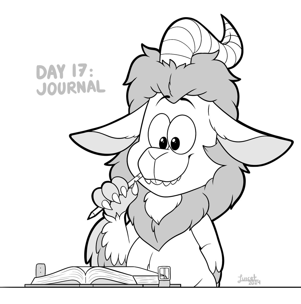 SagitaurStudioz's tweet photo. Inktober 2024
Day 17: Journal
#inktober2024 #Inktober #inktober2024journal #inktober2024day17 #inktoberjournal #furry #furryart https://t.co/6cps2tIJRQ