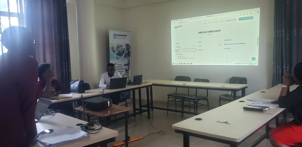 TeamUniversityU's tweet image. Information Technology Project Presentations commenced this week. The first cohort of students presented E-Ambulance Hire Portal  to address health emergencies before Faculty Dean,HOD and Lecturers. 

Be the next IT guru 
Apply for #Octoberintake2024
#13thgraduation2024