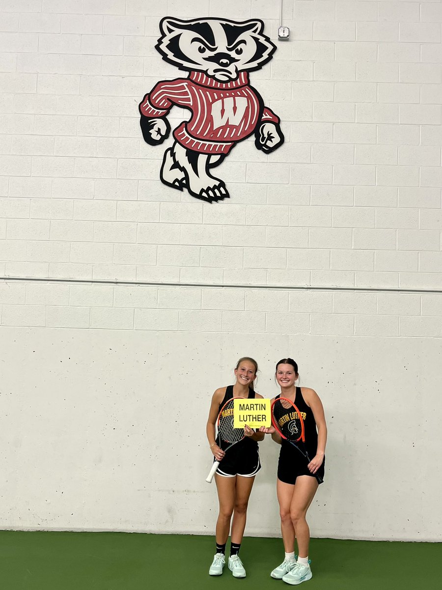 ML_Spartans's tweet photo. Congrats to our #onedubs duo of Chloe &amp; Amelia on a straight sets win over New Berlin West tonight at the @wiaawistate individual girls tennis tourney in Madison. They move on to play tomorrow at noon! @MartinLutherHS @MetroClassic1 https://t.co/I09foE0caL