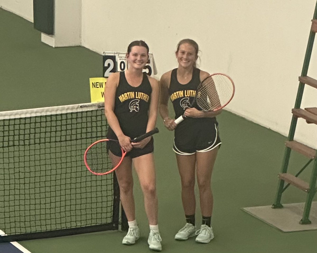 ML_Spartans's tweet photo. Congrats to our #onedubs duo of Chloe &amp; Amelia on a straight sets win over New Berlin West tonight at the @wiaawistate individual girls tennis tourney in Madison. They move on to play tomorrow at noon! @MartinLutherHS @MetroClassic1 https://t.co/I09foE0caL
