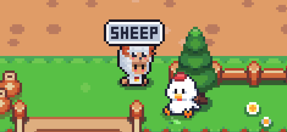 0xSunflowerLand's tweet photo. Howdy Bumpkins, we need your help!

Animals are launching in Sunflower Land on November 1st...but we have a problem.

The herd has gone missing! 😱🐑

It is time to explore the plaza and find the sheep. Each day you can claim a prize 🎁 Thanks!