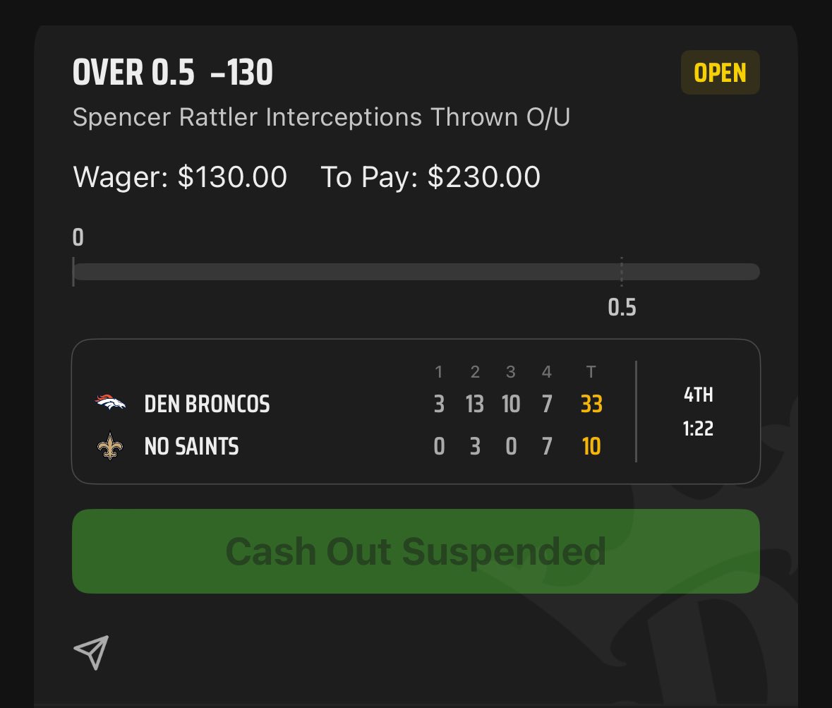 mc9mike's tweet photo. @NFL @Broncos @DKSportsbook @DK_Assist fix this https://t.co/DqIvGUoAv3