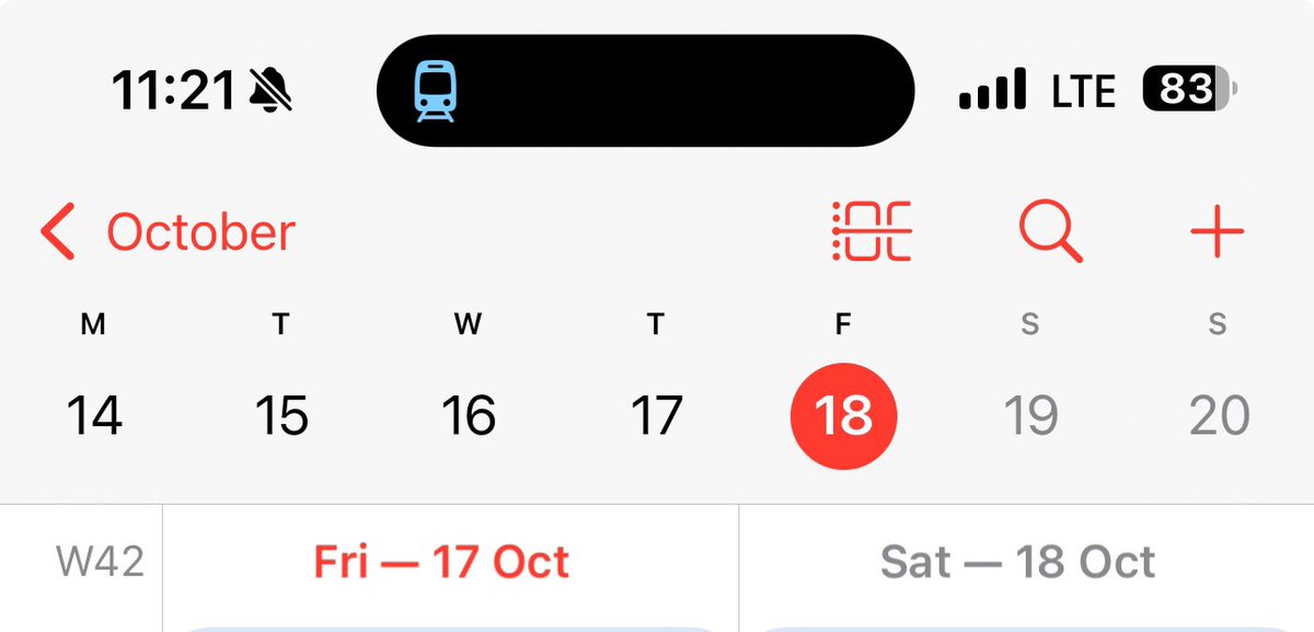 Calendar in IOS is really confusing me of late. Is today the 18th or 17th?