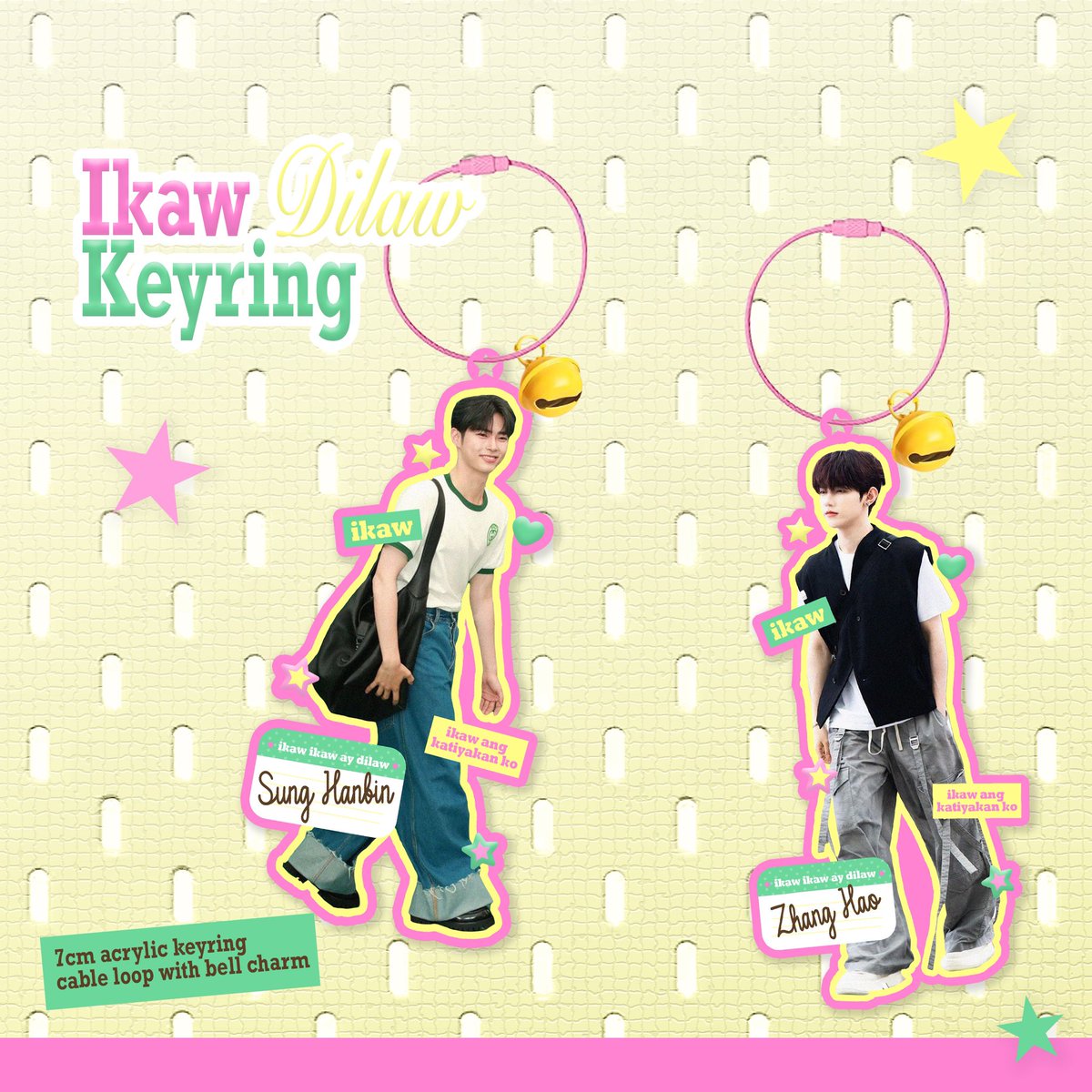 everylvr's tweet photo. inch check

ikaw 🫵🏻 ay dilaw keyring 💝 

★ 7cm acrylic, cable loop with bell charm 

tags. hanbin jiwoong zhanghao matthew taerae ricky gyuvin gunwook yujin anik-anik https://t.co/KUzFUyT6cL