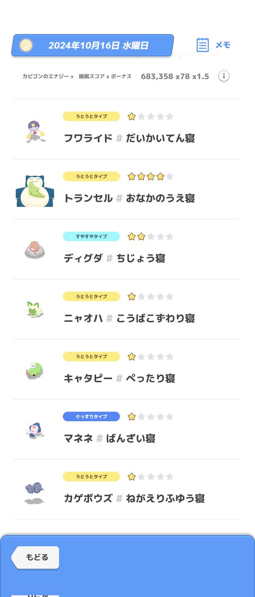 eightacq's tweet photo. 2日連続うとうとでアゴジムシゼロ
つらい
#ポケモンスリープ https://t.co/CRpkmWrx6v