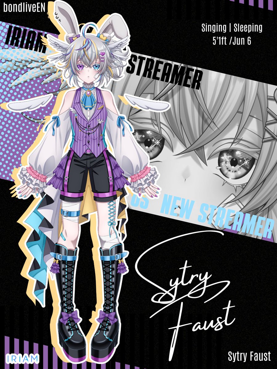 bondliver_en's tweet photo. 【Announcement new IRIAM streamer】

We will like to announce our new member " Sytry Faust  " #Sytry Faust 

Please support Sytry !
#bondliveEN #VtuberUprisning https://t.co/wElT9CzZLv
