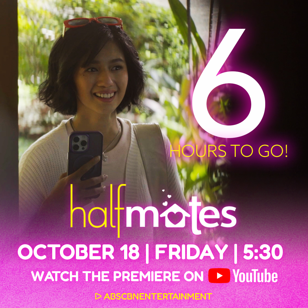 6 HOURS TO GO!
#HalfmatesWelcomeHome

Kaori is Dani, ang OA OFW &amp; TikTokerist na halfmate ni James! 🏡🧡

Watch the premiere of #Halfmates starring #KaoMiah—mamaya na sa ABS-CBN YouTube!