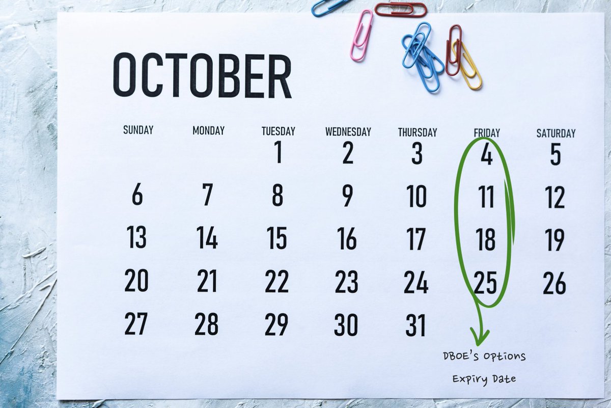 DBOE_Official's tweet photo. Don't forget! ποΈ Every Friday marks options expiry day at DBOE. Stay prepared and seize the weekly opportunities ahead! πΌπ
#DBOE #Friday #OptionsExpiry https://t.co/6Rc4DvBnPI