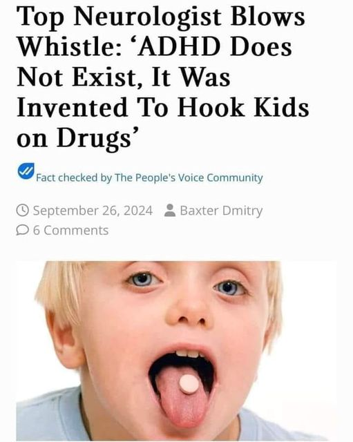 Luizmd's tweet photo. Doctors pumping kids with amphetamines. https://t.co/zYX9IFTcWp
