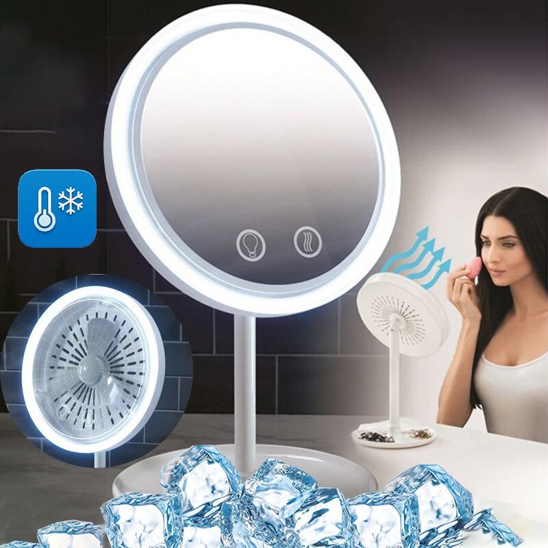 UnicunShop's tweet image. Say goodbye to sweaty makeup mishaps! 👋 Our Makeup Mirror with Fan &amp;amp; LED Light keeps you cool &amp;amp; glam on-the-go.  ✨ Check it out! unicun.com/product/fan-le…  #makeuphacks #beautyessentials #musthave 💄💨