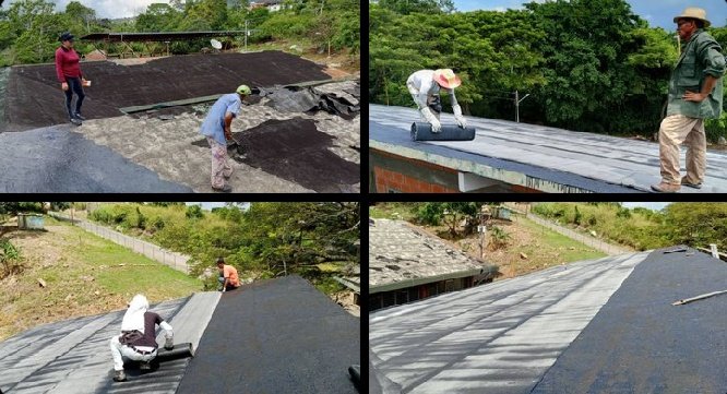 Desde el Complejo Educativo Cristóbal Mendoza, estado Trujillo, la Bricomiles de educación realizan trabajos de impermeabilización

<a href="/NicolasMaduro/">Nicolás Maduro</a>
<a href="/HectoRodriguez/">Héctor Rodríguez C.</a>
@MPPEDUCACION
<a href="/Danielcustodio3/">Daniel Custodio</a>
#sergetti #luzzers