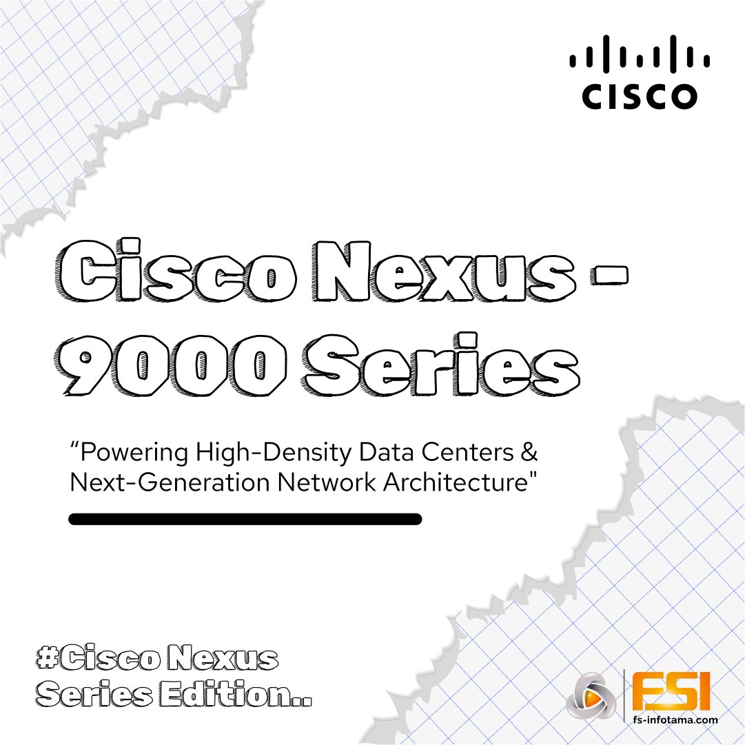 fsinfotama's tweet image. Cisco Nexus 9000 Series adalah jajaran switch high-performance yang dirancang untuk lingkungan data center. Seri ini sangat cocok untuk mendukung jaringan modern yang butuh skalabilitas tinggi dan kecepatan super cepat. #CiscoNexus #DataCenterNetworking #CloudNetworking