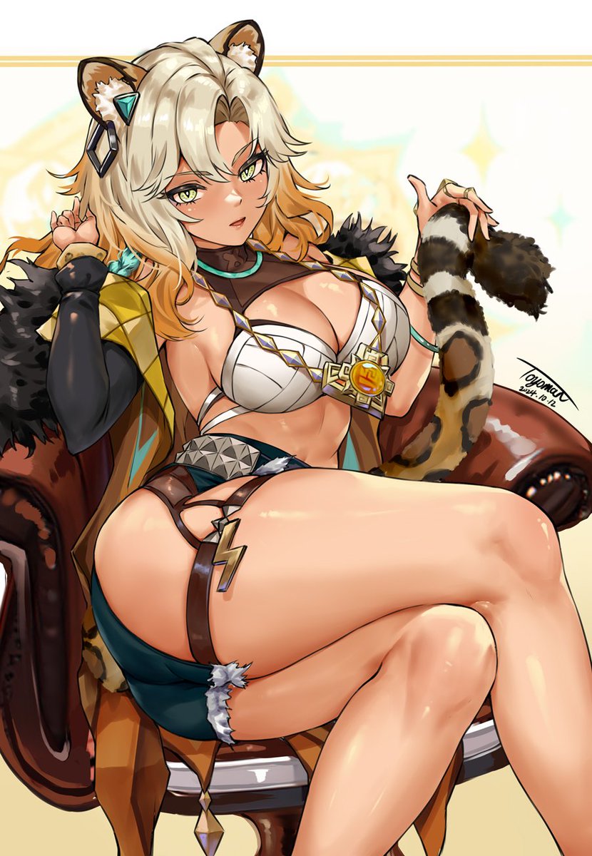 DailyGenshinArt's tweet photo. Xilonen from Genshin Impact. https://t.co/bKlZSB4wsv