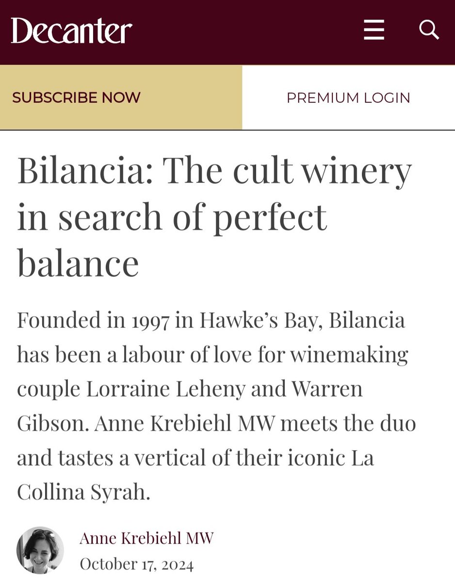 BilanciaNZ's tweet photo. "They showed what a special site for Syrah this is, what a legacy they created and how intuitive their approach is to expressing this site."
Anne Krebiehl MW
October 17, 2024

In 1998, we put the first sticks in the ground on our 'little hill'. People probably thought we were mad https://t.co/ADDQWuYA1L